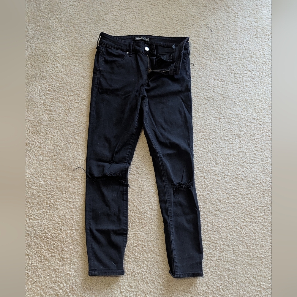 Abercrombie & Fitch Black Skinny Jeans